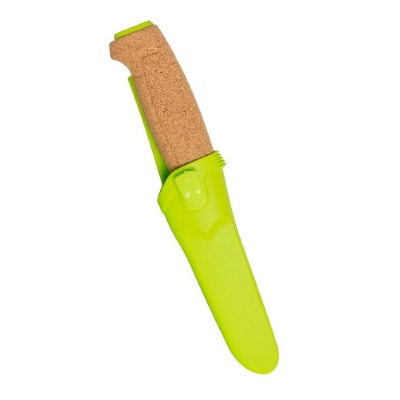 Нож Morakniv Floating Knife (S) Lime, нержавеющая сталь, пробковая ручка, зеленый